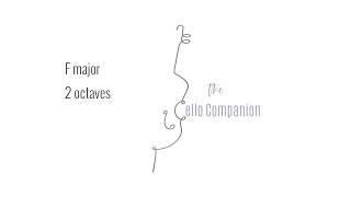 Cello Scales F major 2 octaves [upl. by Nihcas973]