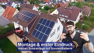 PVAnlage Montage und erster Eindruck meiner Solaranlage HD [upl. by Orlantha]