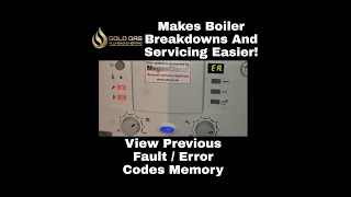 WORCESTER GREENSTAR CDI VIEW PREVIOUS FAULT  ERROR CODES HISTORY  MEMORY LIST  CDI CLASSIC [upl. by Enitsahc]