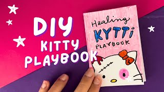 Healing kitty gamebook DIY  como hacer libro de juegos de kitty [upl. by Oirretno552]