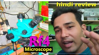 rf4 7050 pro microscope rf4 best microscope full full setup rf4 microscope review hindi [upl. by Arbma928]