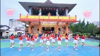 Summer Party Line Dance  Group Senam Orpalaka  Choreo  EunA Kim  Beginner Dirgahayu RI ke79 [upl. by Lilak337]