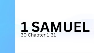 1 Samuel Chapter 30  Holy Bible  Indian Sign Language Version ISLV [upl. by Byers]