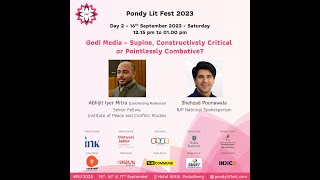 Godi Media  Pondy Lit Fest 2023 [upl. by Gracye]