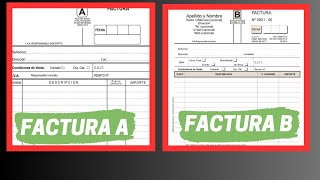 Diferencia entre factura A y B [upl. by Halpern]