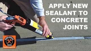 How to Reseal Concrete Expansion Joints Part 2  Apply New Watertight Sealant [upl. by Tommie]