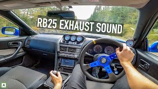 Nissan Skyline R34 GTT Sunday Drive RAW Sound [upl. by Htiffirg278]