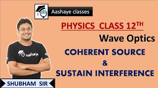 WAVE OPTICS  INTERFERENCE SUSTAIN INTERFERENCE  COHERENT SOURCES  PHYSICS  CLASS 12TH  CBSE [upl. by Hay518]