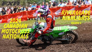 2024 Canadian Motocross Nationals  Round 6  Riverglade Highlights [upl. by Bev]