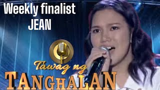 TAWAG NG TANGHALAN SA SHOWTIME WEEKLY FINALIST JEAN  NOVEMBER 92024 [upl. by Enyamart407]