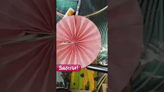 How to make paper fan  paper fan making shorts papercraft diy [upl. by Rubin]