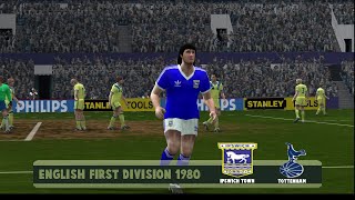 Ipswich Town vs Tottenham  English First Division 197980  PES 6 [upl. by Sholeen]