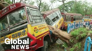 Cyclone Amphan Rescue efforts underway in India as deadly storm leaves trail of destruction [upl. by Ateerys]