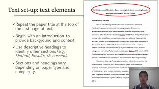 APA FORMAT 7th Edition [upl. by Nomelc]