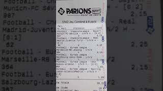 Tickets gagnants parions sport 20€ mise gagne 1050€ 2021 [upl. by Crosby]