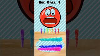 ASMR RAINBOW ROCK CANDY EATING with RED ВALL 4 MUKBANG ANIMATION shortsfeed [upl. by Remsen]