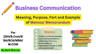 Meaning of MemosMemorandum Types of Memo and format of Memos for 12thBBABCOMMBABCA [upl. by Calisa]