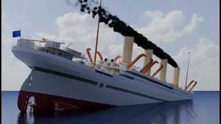 Britannic Real Time Sinking [upl. by Reggis]