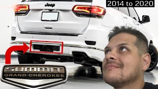 How to install trailer hitch on Jeep Grand Cherokee￼ wk2 2014 to 2020 Summit limited X and SRT [upl. by Larimer6]