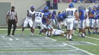 Memphis Football Blue amp Gray Game Highlights [upl. by Htenywg890]