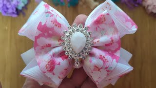 Grosgrain Ribbon Tutorial Create Stunning Hair Bows for Girls [upl. by Trinia]