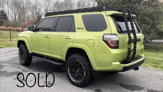 Saying goodbye to my LIME RUSH 2022 Toyota 4Runner TRD Pro… Sold [upl. by Morocco]