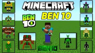 Ben 10 omnitrix addon mod mcpe download  Ben 10 new addon minecraft mod [upl. by Nosrac]