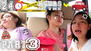 24 HOURS IN THE CAR CHALLENGE PART 3  Aurea amp Alexa [upl. by Nytsirt]