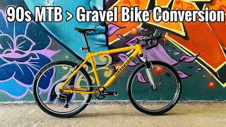 90s MTB to Gravel Bike Conversion 1997 Cannondale F300 [upl. by Meredith]