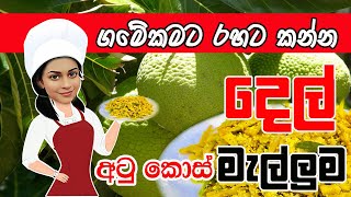 ගමේකමට රහට කන්න දෙල් අටුකොස් මැල්ලුම Del Atukos Malluma breadfruit recipe [upl. by Opportuna]