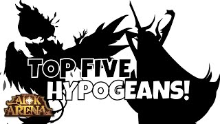 TOP HYPOGEAN HEROES WITH BUILDOUTS FURRY HIPPO AFK ARENA [upl. by Devehcoy473]