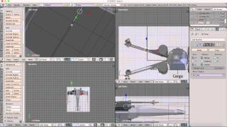 Blender  X Wing Tutorial  Part 3 [upl. by Einnal681]