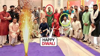 Virat Kohli Rohit Sharma amp all Team India players celebrating Diwali along with Family at Bengaluru [upl. by Aitnic]