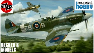 Special Hobby and Airfix 148 scale Supermarine Spitfire Mk XII  REVIEW [upl. by Dranel]