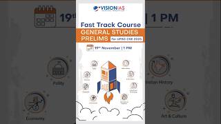 Fast Track Course  General Studies Prelims for UPSC CSE 2025  19th November 1 PM [upl. by Novikoff862]