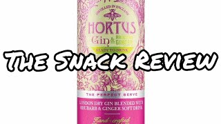 The Snack Review  Hortus Gin amp Rhubarb  Ginger ReadyToDrink [upl. by Serdna]