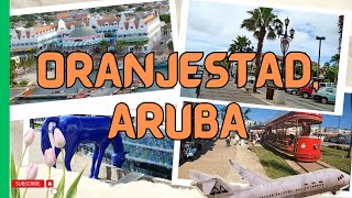 Oranjestad Aruba Trolley Ride amp Walking Tour Adventure [upl. by Sioled]