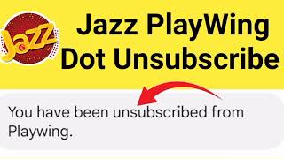 Playwing Unsubscribe Jazz  Playwing Dot  Jazz Playwing Offer [upl. by Shaylynn]