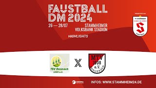 HIGHLIGHTS Faustball DM 2024  Viertelfinale 3 TSV Dennach  TV Jahn Schneverdingen [upl. by Zwart]