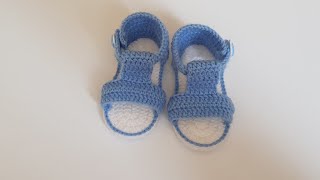 Bebek Sandalet Patik Yapımı  bebek patik  bebek örgü kolay patik  baby knit booties [upl. by Nyret253]