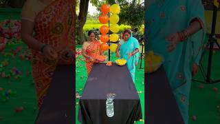 Family Ball Roll and Pop Balloon Challenge shorts [upl. by Yaras]