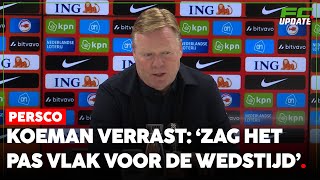 Koeman geeft veelzeggende reactie op haarband Memphis Depay l FCUpdate Persco [upl. by Ademordna358]