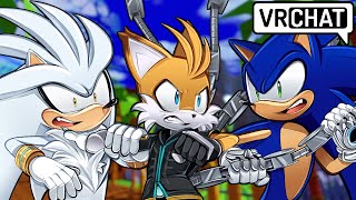 NINE ATTACKS  Prime Sonic amp Silver VS Tails Nine VR Chat [upl. by Eirised]