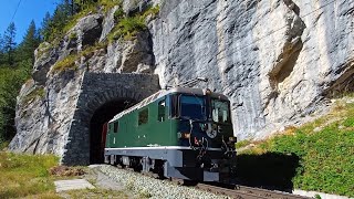 Rhatische Bahn Ge 44 II 611 in Albula Railway [upl. by Eyeleen849]