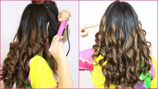 बालों को CURL करने का कौन सा तरीका सबसे अच्छा है  How To Curl Using Hair Straightener  Anaysa [upl. by Nevile]