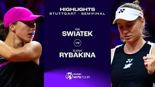 Iga Swiatek vs Elena Rybakina  2024 Stuttgart Semifinal  WTA Match Highlights [upl. by Sitoiganap]