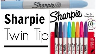 • Les SUPER feutres Sharpie Twin Tip • [upl. by Eidissac]