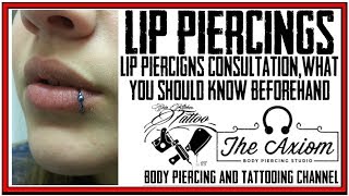 Lip Piercing  What You Need To Know Beforehand [upl. by Lacym231]