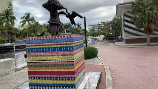 Stranahan Landing Tree Statue River Walk New River ftlauderdalefl stranahanhouse [upl. by Erodasi292]