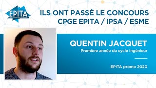 Ils ont passé le Concours CPGE EPITA  ISPA  ESME – Quentin Jacquet [upl. by Hazaki]